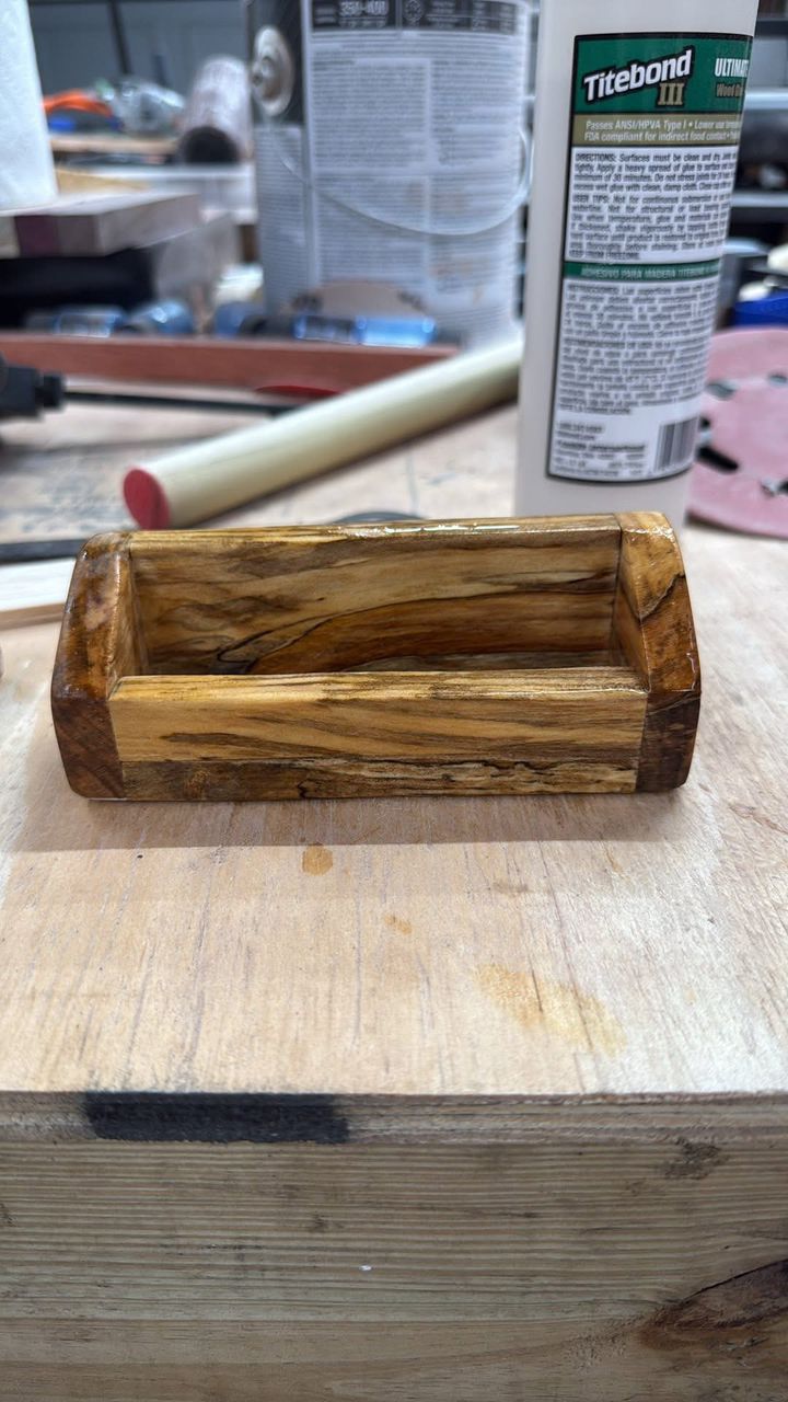 Custom olive wood box